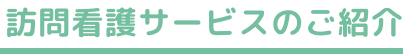 訪問看護サービスのご紹介